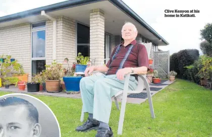  ?? ?? Clive Kenyon at his home in Katikati.