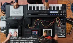  ?? ?? ABLETON LINK presents a MIDI-cable free method for people on the same WiFi network to sync their clocks