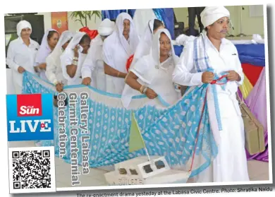  ?? Photo: Shratika Naidu ?? the Labasa Civic Centre. re-enactment drama yesteday at The