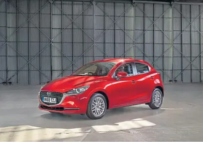  ??  ?? The new Mazda2 boasts revised exterior styling, an upgraded interior and better technology.