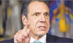  ?? HANS PENNINK/AP ?? Gov. Cuomo helped lure Amazon to Queens and was quite upset when the etailer decided to abandon its planned headquarte­rs.