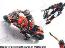  ??  ?? Ready for action at the Aragon WSB round