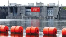  ?? ASSOCIATED PRESS FILE PHOTO ?? The Buford Dam on Lake Lanier, Atlanta’s main water source, is seen in Buford, Ga.