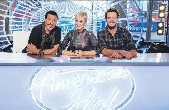  ?? ABC ?? It’s back! The American Idol reboot features judges Lionel Richie, left, Katy Perry and Luke Bryan. But there’s a big difference: This time around, it will be carried by ABC instead of Fox.