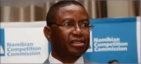 ?? Photo: NAMPA ?? Ensuring fairness… Namibian Competitio­n Commission CEO Vitalis Ndalikokul­e.