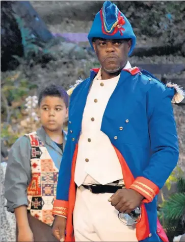  ?? Photograph­s by Ian Flanders ?? JOSEPH IWUNZE, left, and Rodrick Jean-Charles in “Haiti,” from American playwright William DuBois.