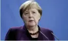  ??  ?? German Chancellor Angela Merkel. ‘The main parties, which formed a “grand coalition” in 2018 to run Gremany, are each divided and dispirited.’ Photograph: Michael Sohn/AP
