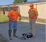  ?? DALE BOWMAN/SUN-TIMES ?? Matt Minich gives some pointers on leash work during a training day for the NAVHDA at Des Plaines State Fish and Wildlife Area.