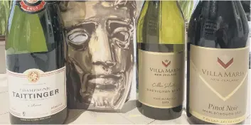  ?? ?? BAFTA sponsors Taittinger Champagne and New Zealand’s Villa Maria