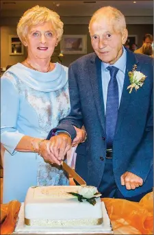  ??  ?? Madeline and Pat Ludlow from Bellewstow­n celebrated their Golden Jubilee wedding anniversar­y with their family, friends and neighbours recently at The Glenside Hotel.