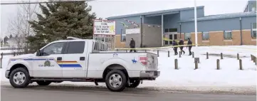  ??  ?? An exterior view of La Loche Community School in La Loche. — Reuters photo