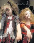  ??  ?? Ebony Leigh Greenwood, eight, and Evie Grace Greenwood, six