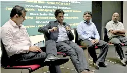  ??  ?? The panel discussion on the Blockchain