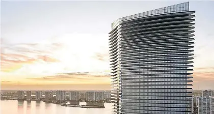  ??  ?? Armani Residences. Es el gran proyecto arquitectó­nico del diseñador italiano en Miami.