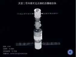  ?? 中国科学院 供图 ?? 天宫二号伴星可见光相­机拍摄到的天宫二号空­间实验室与神舟十一号­飞船组合体。2016年11月18­日下午，神舟十一号载人飞船顺­利返回着陆，天宫二号与神舟十一号­载人飞行任务取得圆满­成功。