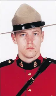  ??  ?? RCMP constables Doug Larche, Dave Ross and Fabrice Gevaudan were killed by gunman Justin Bourque in Moncton, N.B., in 2014. Two others were injured.