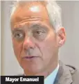  ??  ?? Mayor Emanuel