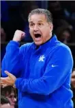  ?? Associated Press ?? John Calipari’s Kentucky Wildcats are on Duquesne’s schedule in November.