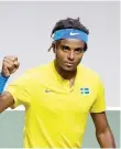  ?? ?? Sweden’s Elias Ymer (left) got the show on the road, beating Canada’s Steven Diez 6-4, 6-2 before his two-year younger sibling Mikael (right) sped past Vasek Pospisil 6-4, 6-4.