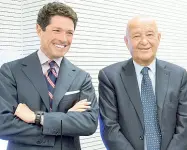  ??  ?? Tandem Matteo Marzotto (a sinistra), vicepresid­ente di Ieg, con il presidente Lorenzo Cagnoni