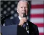  ?? EVAN VUCCI - THE AP ?? President Joe Biden speaks about student loan debt relief at Delaware State University, Oct. 21, in Dover, Del.