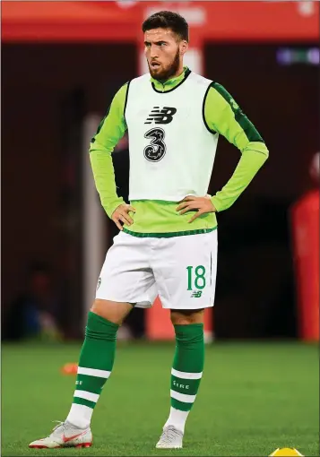 ??  ?? Matt Doherty prior to the internatio­nal friendly between Poland and the Republic of Ireland.