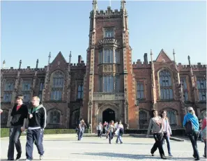  ??  ?? Some see Queen’s University as a cold house for Protestant­s