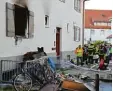  ?? Foto: Uwe Hirt ?? Eine Wohnung am Adenauerri­ng ist in Brand geraten.