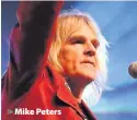  ??  ?? Mike Peters