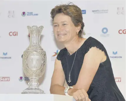  ??  ?? 0 Catriona Matthew’s appointmen­t as 2019 Solheim Cup captain should be applauded by the whole of Scotland.