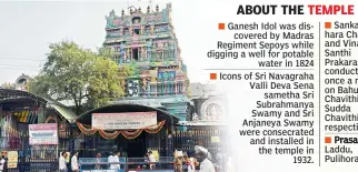  ?? — DC ?? Sri Ganesh Temple at Secunderab­ad.