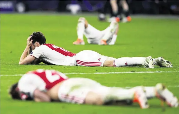  ?? KEYSTONE ?? Ajax Amsterdam scheiterte in letzter Sekunde an Tottenham. Nun verlassen mehrere Schlüssels­pieler den Club. Verschwind­en die Holländer damit aus dem Rampenlich­t?