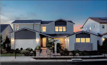  ??  ?? Ellis is a new master-planned community in Tracy featuring three new-home neighborho­ods by Woodside Homes, incredible amenities and a location full of possibilit­ies.