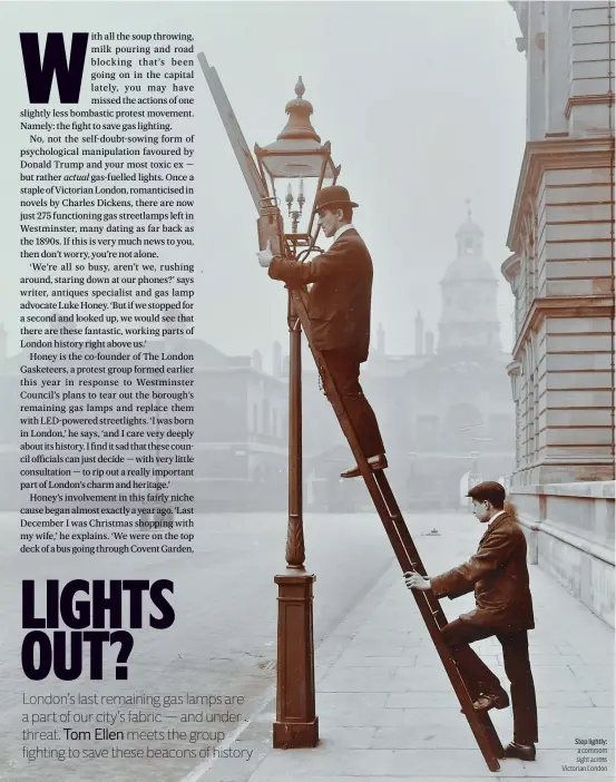 ?? ?? Step lightly: a commom sight across Victorian London