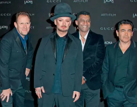  ??  ?? Boy George is back in a good place with his band Culture Club