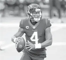  ?? MATT PATTERSON/AP ?? Deshaun Watson has made a very public demand for a trade from the Houston Texans.