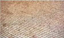  ??  ?? The US Constituti­on (above) amd England’s Magna Carta (left) both inspired the Universal Declaratio­n of Human Rights.