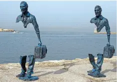  ??  ?? Travelling light: Bruno Catalano’s Les Voyageurs