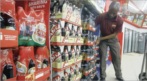  ?? PHOTO: BLOOMBERG ?? An employee restocks shelves with SABMiller beer products at a Durban bottle store. The writer says one cannot discount the government and the Public Investment Corporatio­n in interferin­g with any deal to make sure it suits their agenda of local...