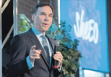  ?? FRANK GUNN THE CANADIAN PRESS ?? Federal Finance minister Bill Morneau says Canada is well positioned to handle turmoil over NAFTA talks.