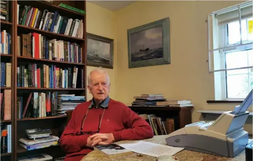  ??  ?? Farmer and wordsmith: Nicky Furlong at his home in Co Wexford