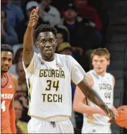  ?? HYOSUB SHIN / HSHIN@AJC.COM 2018 ?? Tech’s Abdoulaye Gueye will be the first in his immediate family to graduate from college. He’ll be honored before today on senior night.