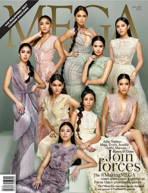  ??  ?? Julia, Nadine, Maja, Erich, Janella Gabbi, Maymay, Kisses & Elisse