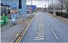  ?? ?? >
The bus lane in Walsall