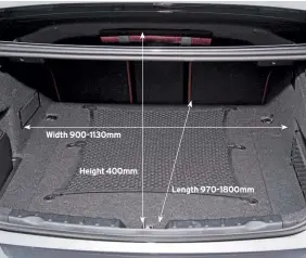  ??  ?? Boot opening will be inconvenie­ntly narrow for some, so consider what you need carefully. Battery pack also raises the floor, eating up more than 100 litres of space.