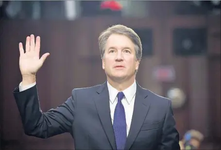  ?? Saul Loeb AFP/Getty Images ?? SUPREME COURT nominee Brett Kavanaugh “categorica­lly and unequivoca­lly” denies the allegation. “I did not do this,” he said.