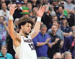  ?? BRIAN LOSNESS/USA TODAY SPORTS ?? Josh Perkins is on the cusp of leading Gonzaga back to the Final Four, something no other Bulldogs point guard has done.