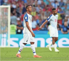  ?? ALEX LIVESEY/GETTY IMAGES ?? Gabriel Torres of Panama reacts during a loss to Belgium. Panama was one of the countries that made the World Cup at the expense of the USA. Except for Mexico, those teams have not done well.