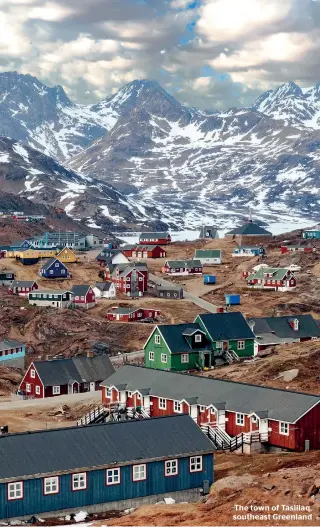  ??  ?? The town of Tasiilaq, southeast Greenland