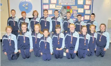  ??  ?? Awesome athletes Our Lady of Lourdes Primary’s bronze medallists